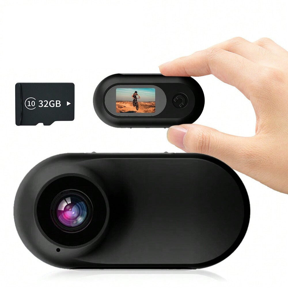 Portable 1080P Action Camera - 0.96" Screen, EIS, Night Vision, Ideal for Travel & Sports