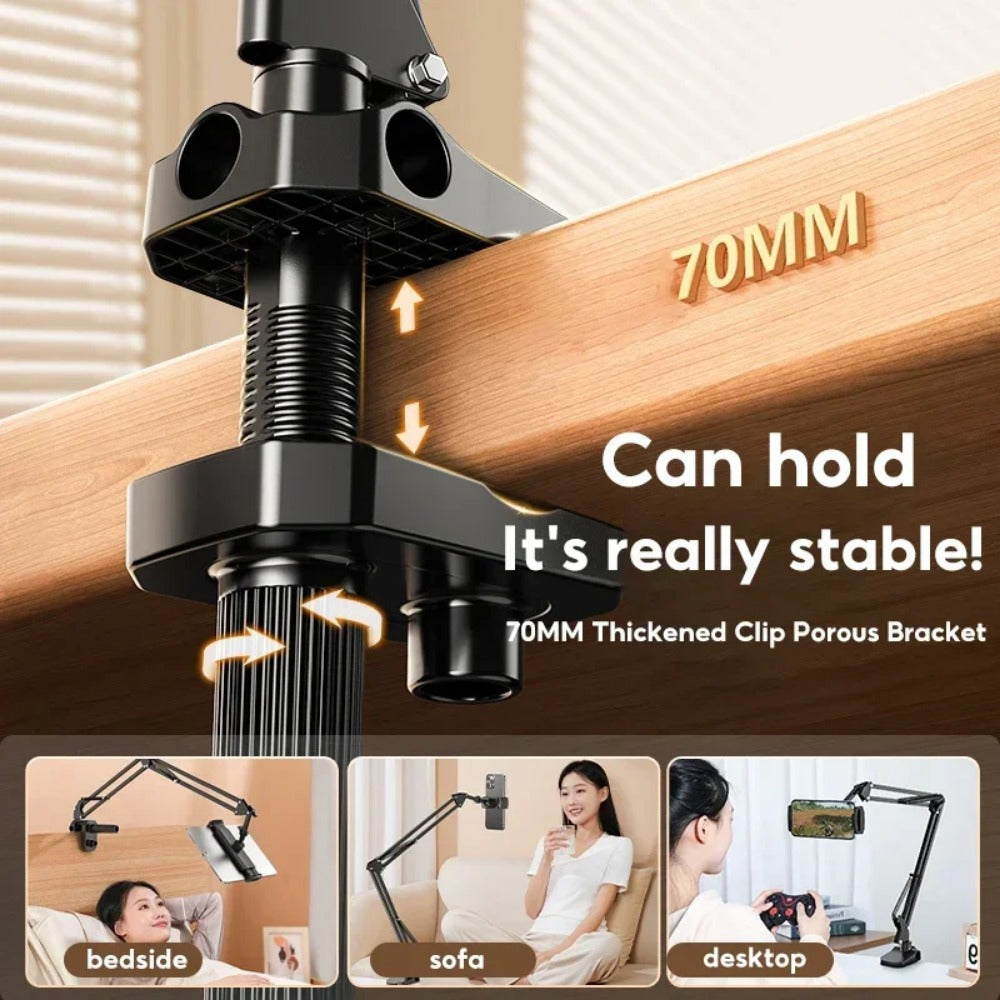 Adjustable Mobile Phone & Tablet Stand - Bedside, Desktop, Cantilever Holder for All Devices