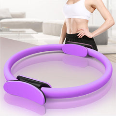 Dual Grip Yoga Pilates Ring - Slimming, Body Building, Fitness Exercise Tool for Legs, Arms, Waist