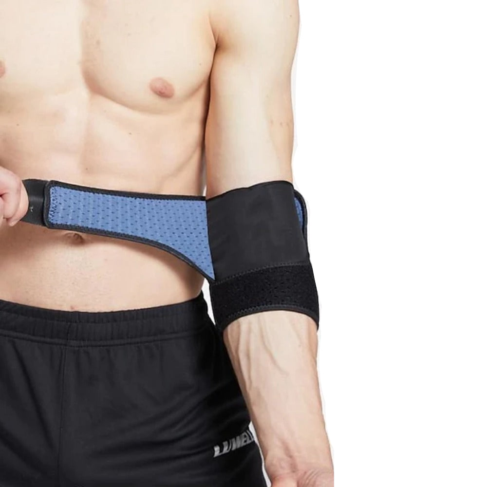 Cinlitek Adjustable Elbow Brace Compression Sleeve for Tendonitis, Bursitis, Arthritis & Sports Injury Relief