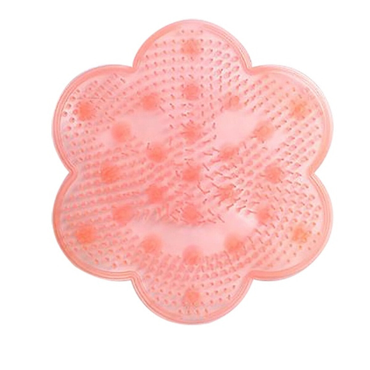 Suction Cup Shower Mat - TPR Bath Massage Pad & Foot Massager Cleaning Tool