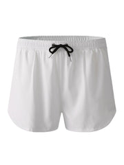 Men's Breathable Moisture-Wicking Bicycle Shorts with Drawstring, Mesh Liner, and Zipper Pocket