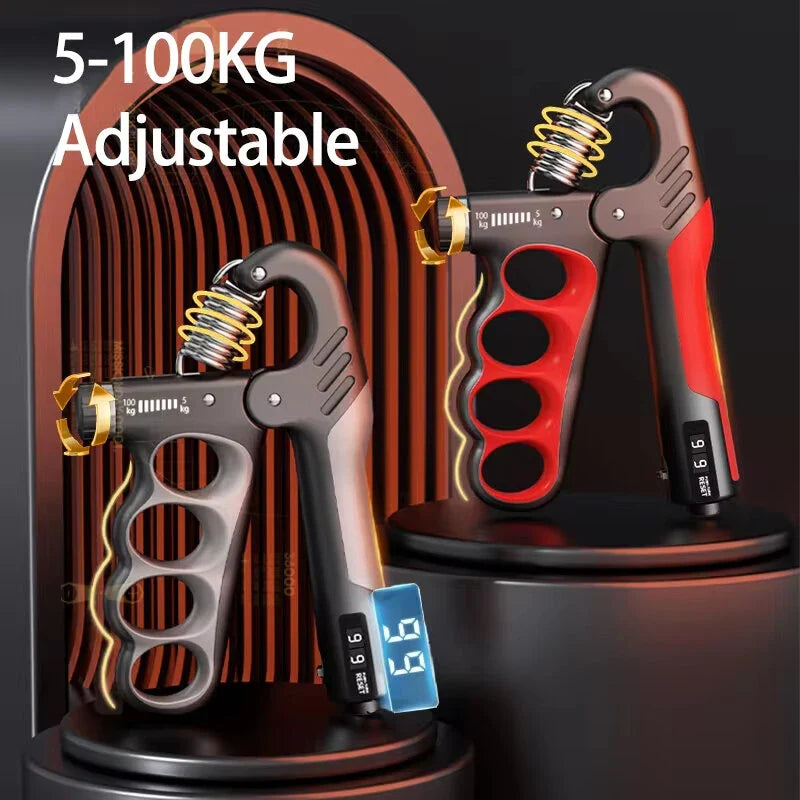 Adjustable 5-100kg Grip Strengthener for Wrist & Hand Muscle Recovery Exercise Equipment