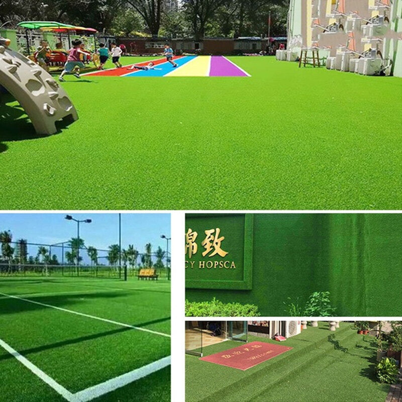 10mm Artificial Grass Mat - Synthetic Green Lawn for Indoor & Outdoor Garden Yard