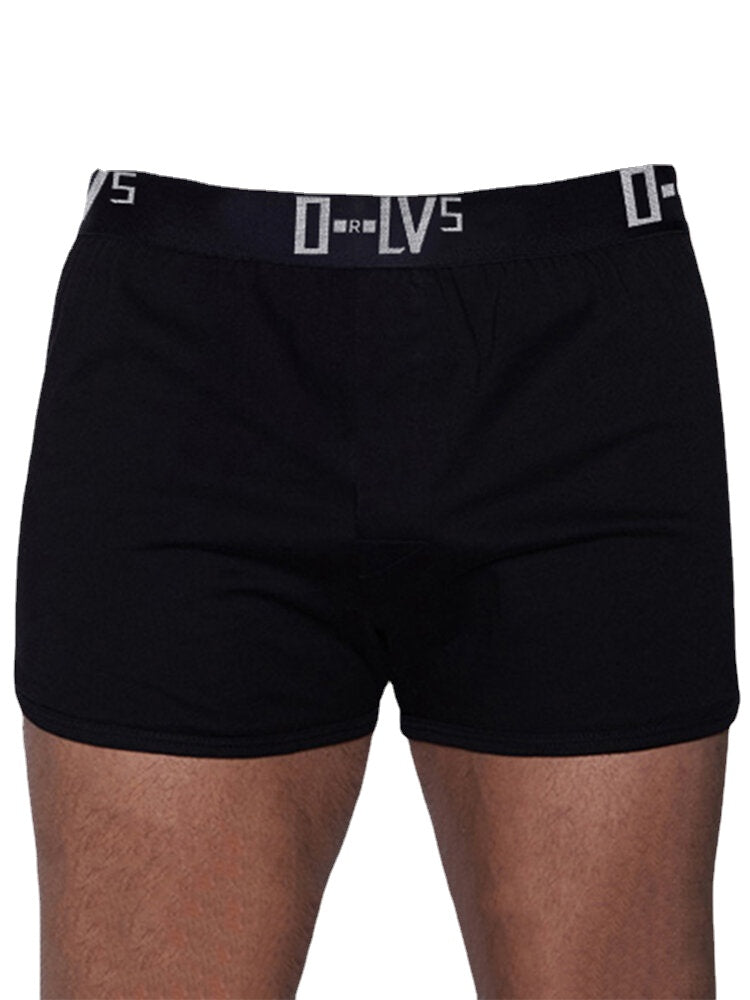 Lockere, atmungsaktive Boxershorts für Herren aus Baumwolle mit mittlerer Taille und elastischem Bund