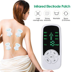 Electric Muscle Stimulator, 6 Modes, Mini Cervical Spine & Body Massager, Fatigue Relief with Therapy Gloves