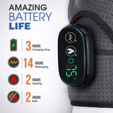 Electric Shoulder Massager Belt with Vibration & Heating, Muscle Relaxer and Warmer Pads