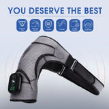 Electric Shoulder Massager Belt with Vibration & Heating, Muscle Relaxer and Warmer Pads