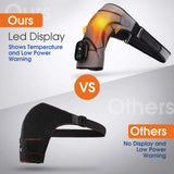 Electric Shoulder Massager Belt with Vibration & Heating, Muscle Relaxer and Warmer Pads