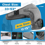 Electric Shoulder Massager Belt with Vibration & Heating, Muscle Relaxer and Warmer Pads