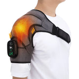 Electric Shoulder Massager Belt with Vibration & Heating, Muscle Relaxer and Warmer Pads