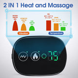 Electric Shoulder Massager Belt with Vibration & Heating, Muscle Relaxer and Warmer Pads