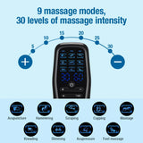 EMS Electric Muscle Stimulator, Professional TENS Unit, USB Physiotherapy, 9 Modes, Full Body Mini Massager