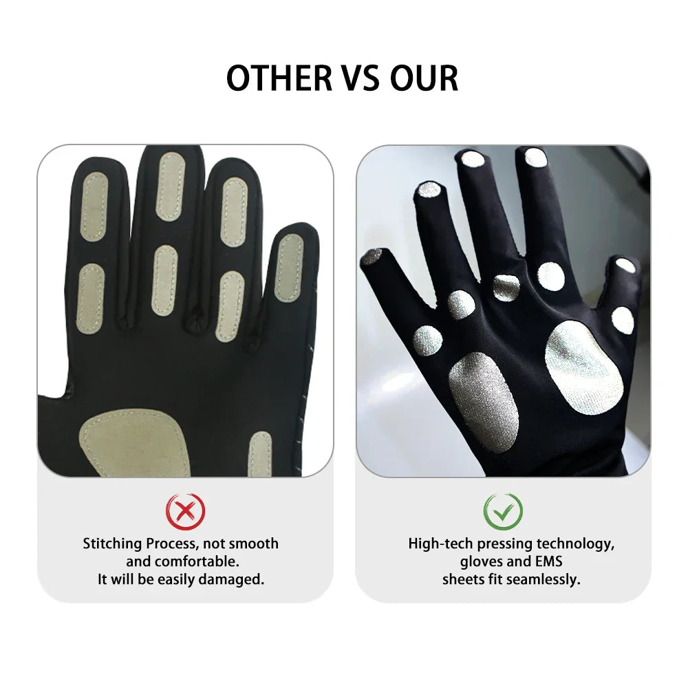 EMS Massage Gloves for Pain Relief, Muscle Recovery, and Improved Blood Circulation