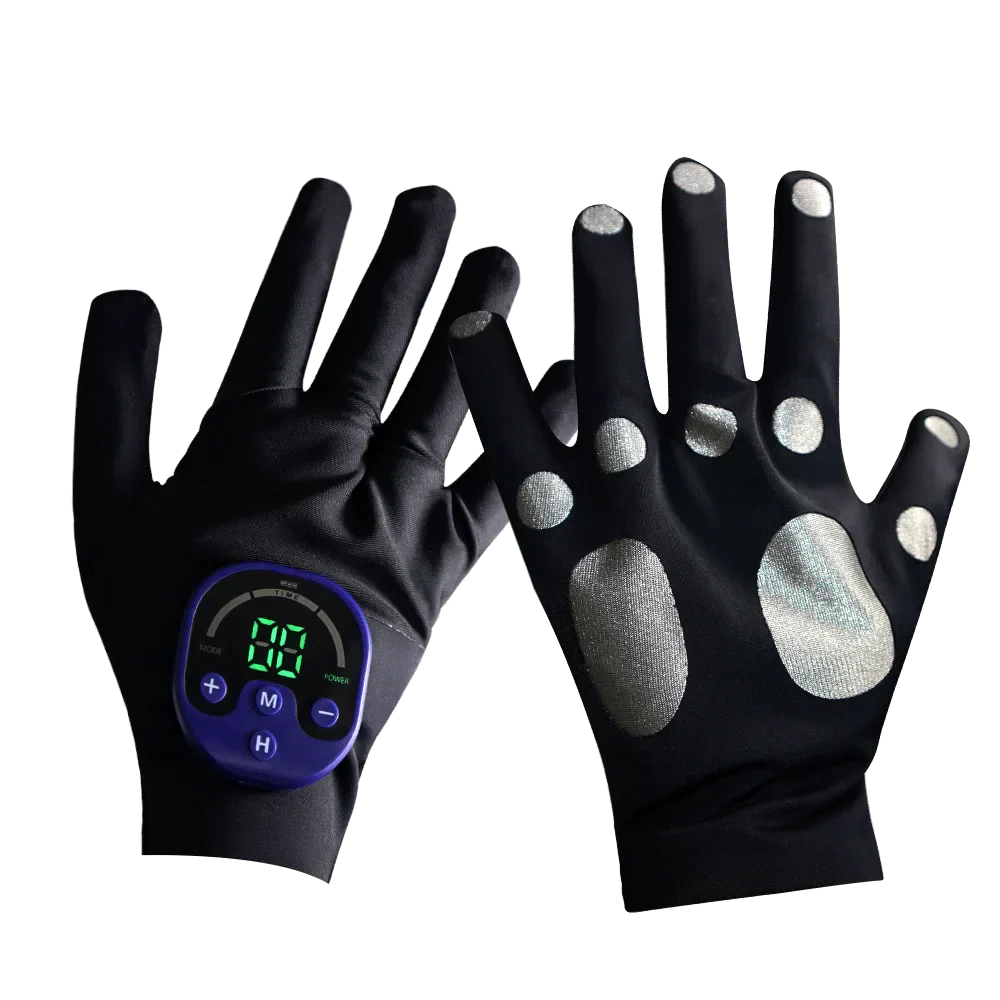 EMS Massage Gloves for Pain Relief, Muscle Recovery, and Improved Blood Circulation