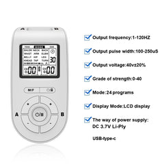 EMS TENS Machine, 40-Level 20-Mode Full Body Muscle Massager, Digital Physiotherapy Device