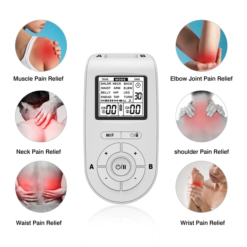 EMS TENS Machine, 40-Level 20-Mode Full Body Muscle Massager, Digital Physiotherapy Device