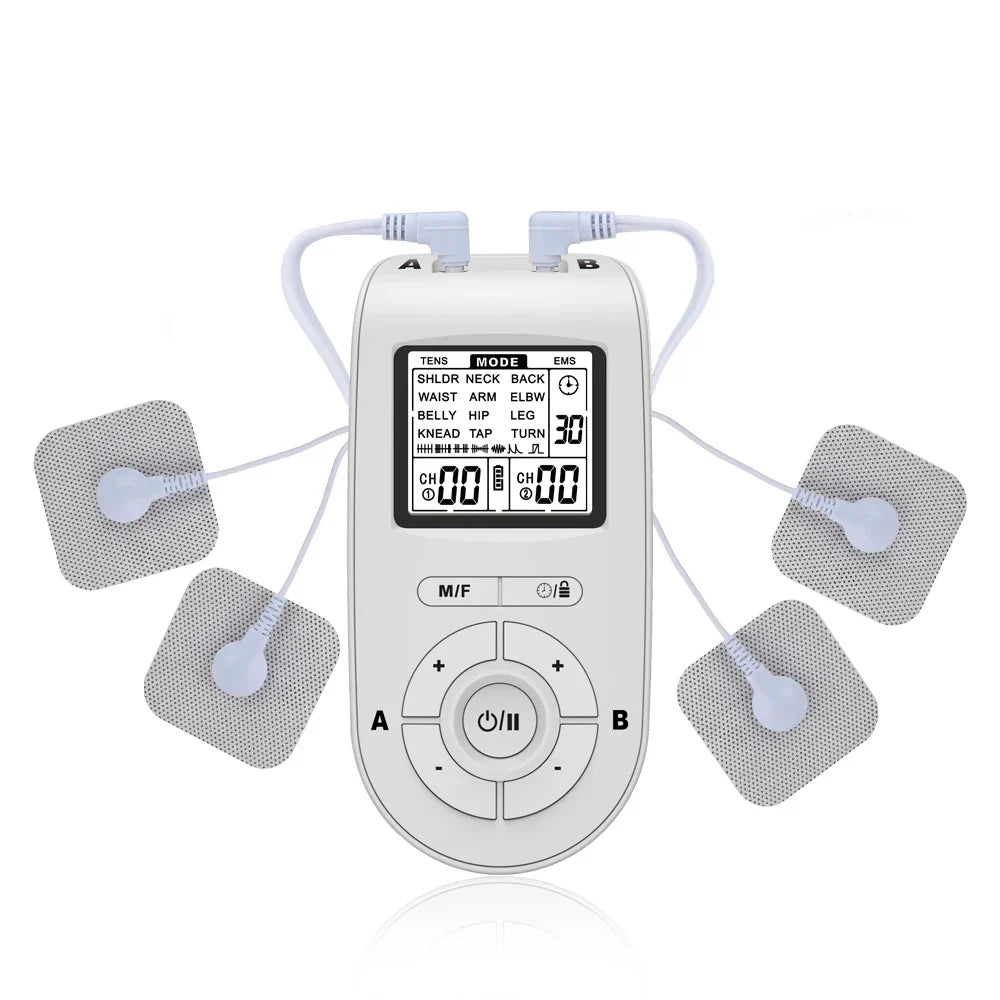 EMS TENS Muscle Stimulator, 24 Modes Physiotherapy Pulse Massager, Full Body Pain Relief Device