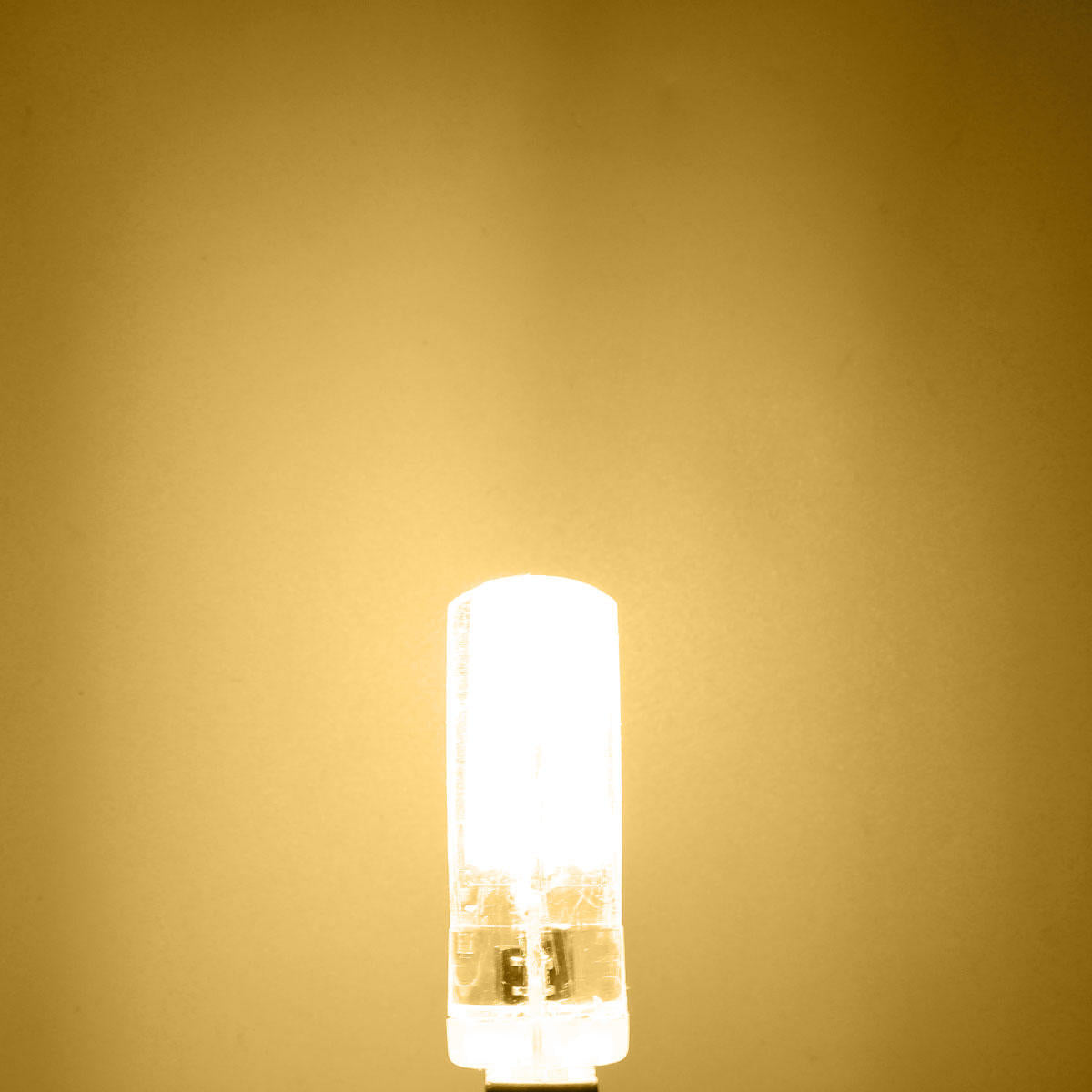 Dimmable G4 G9 5W LED COB Light Bulb - Silicone, Warm White/Pure White, Chandelier Lamp, AC220V