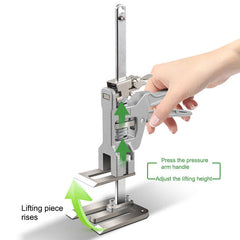 2PCS 12" Heavy-Duty Drywall Lift & Woodworking Clamp, 440 Lbs Capacity