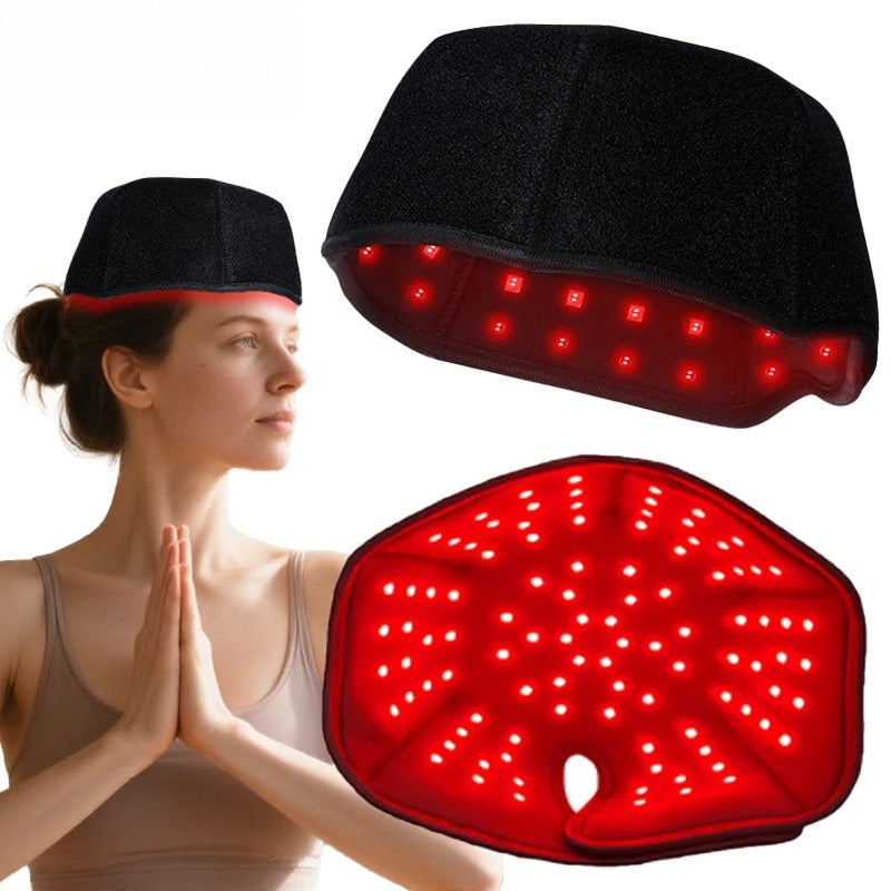 Red Light Therapy Hair Growth Cap, 660nm 850nm Infrared LED Hat with 10Hz 40Hz Pulse Modes for Hair Loss Treatment