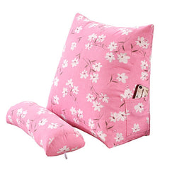 Cotton Waist Pillow for Bay Window - Reading Pillow with Polyester Linen Cushion for Back and Neck Support