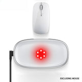 Red Light Therapy Wrist Rest for Mouse & Keyboard, 660nm 850nm Infrared Ergonomic Silicone Pad for Tenosynovitis Relief