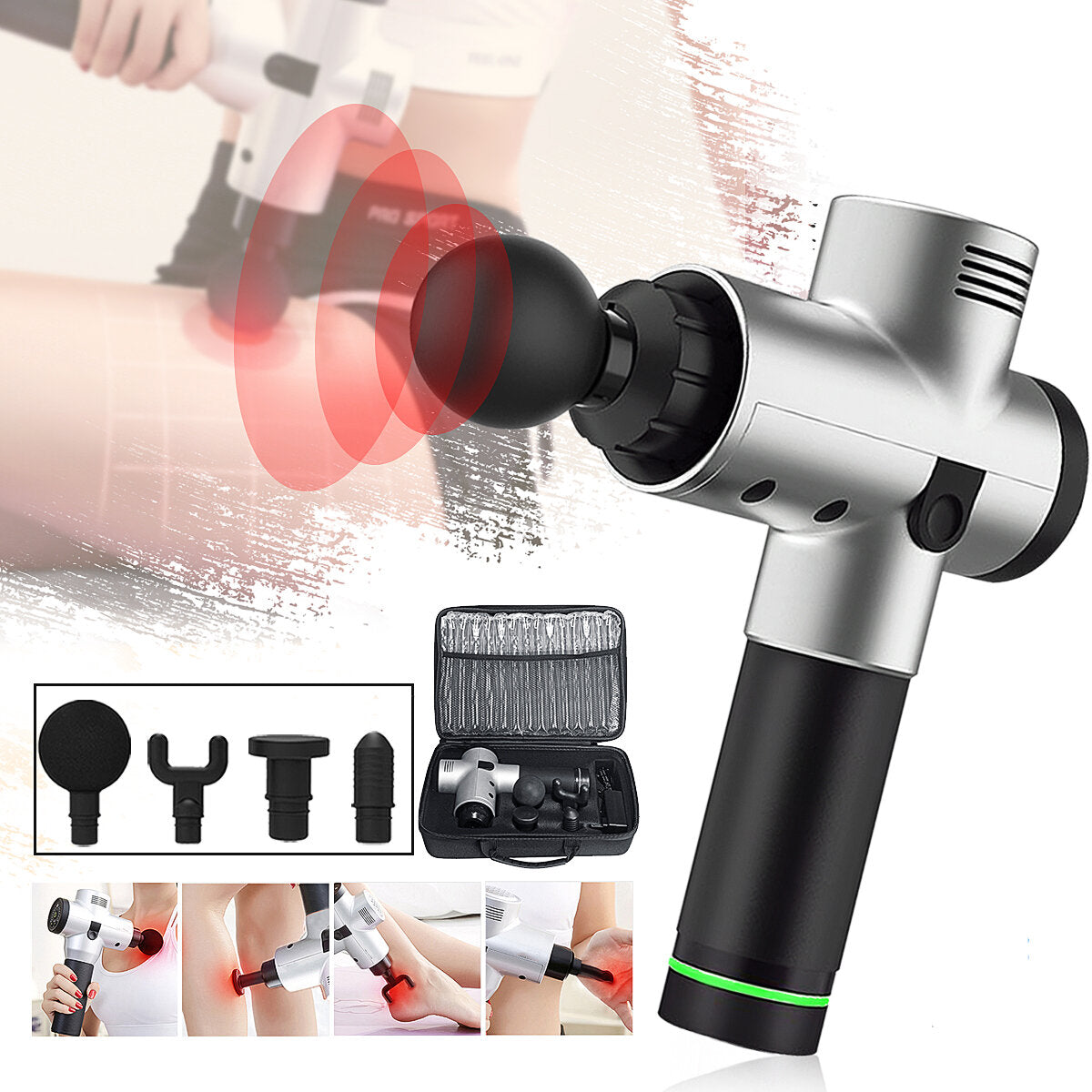 Professional Electric Deep Tissue Massager with Mute Technology for Muscle Tension Relief