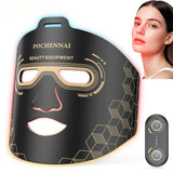 3 Colors LED Light Therapy Face Mask, 288 Beams 850nm Near-Infrared Photon Mask for Anti-Aging & Skin Rejuvenation