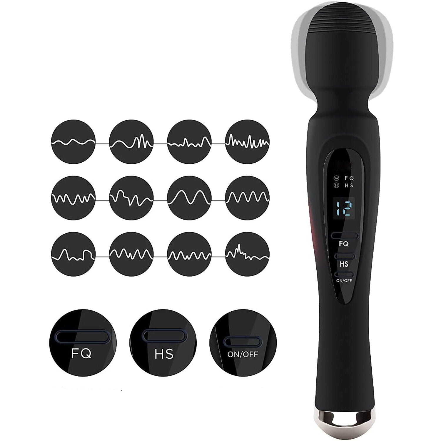 Cordless Digital Display Back Massager for Women - Neck, Shoulder, Body, Sports Recovery, Low Noise, Waterproof