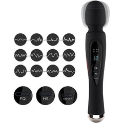 Cordless Digital Display Back Massager for Women - Neck, Shoulder, Body, Sports Recovery, Low Noise, Waterproof