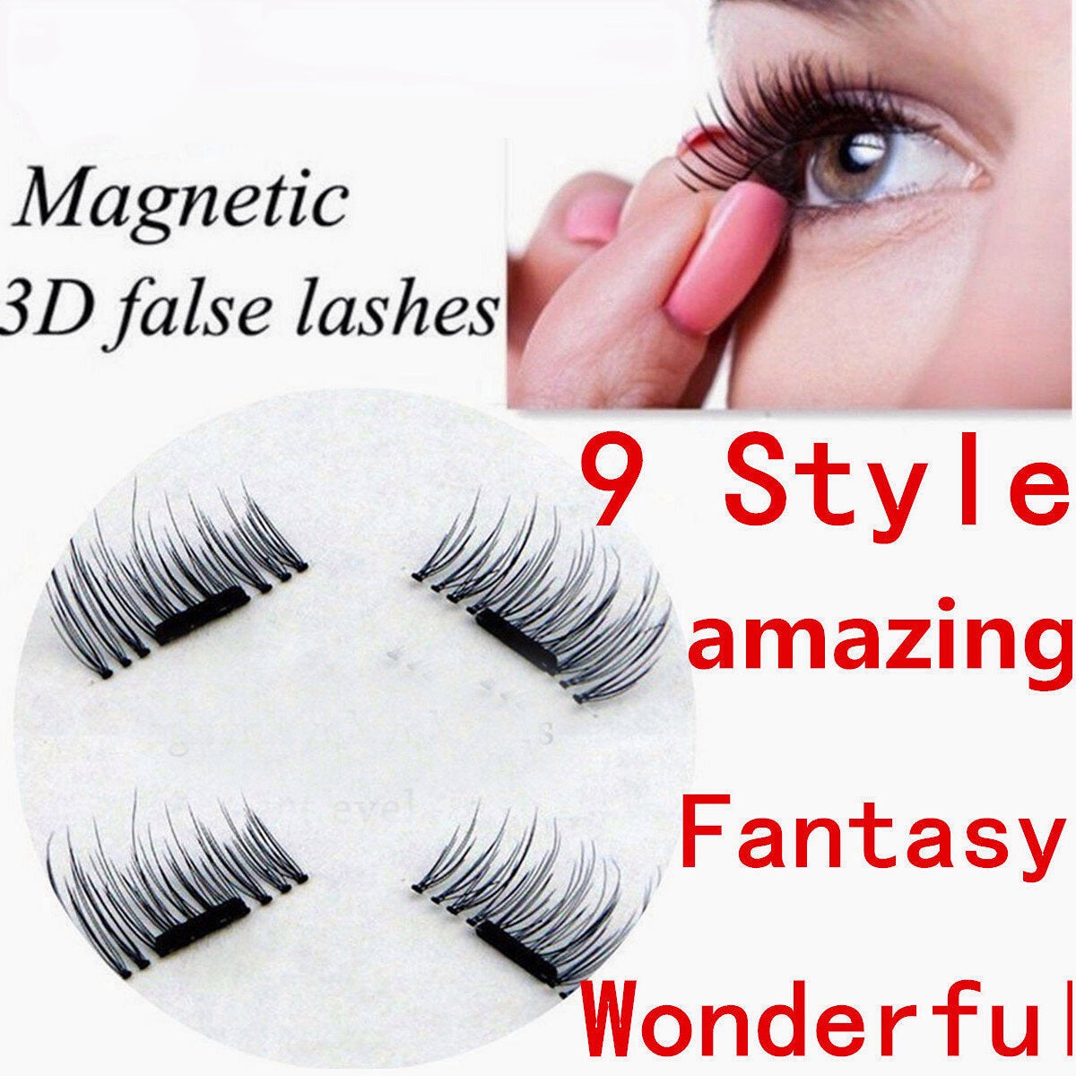 4-Piece Lash Set: 2 Pieces Per Eye for a Full Pair of Lashes