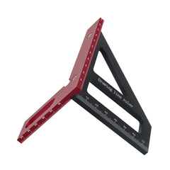 Aluminum Alloy 3D Angle Ruler - 45/90 Degree Woodworking Square Protractor