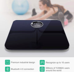 Premium Smart Scale: Body Fat & Composition Monitor with XL Display, Compatible with Apple Health & Google Fit