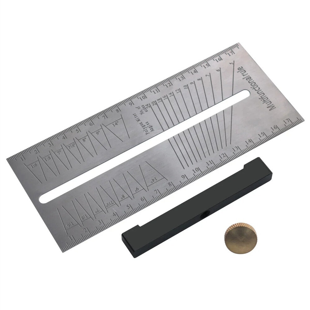 Best T-Type Square Ruler for Woodworking - Stainless Steel Marking Gauge