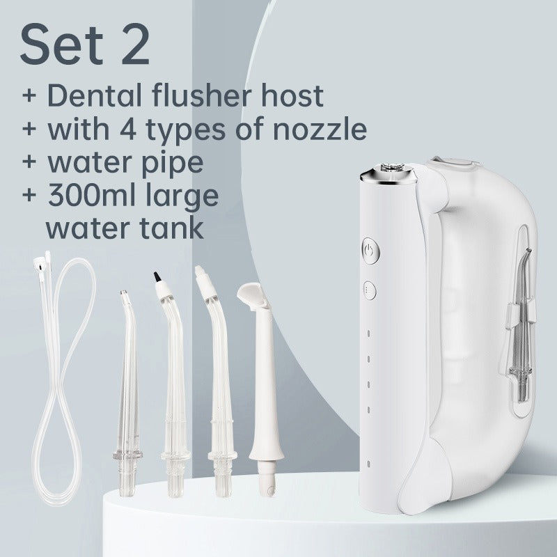 Portable Oral Irrigator Water Flosser – Multi-Function Dental Water Jet with 300ML Tank, Detachable Cleaner, Waterproof for Superior Oral Hygiene