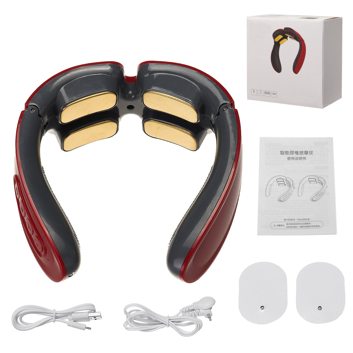 [Upgrade Version] Multifunctional Neck Massager with Remote Control & Timer - Constant Temperature Hot Compress for Cervical Spine