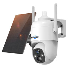 1080P Cloud AI WiFi Security Camera with Rechargeable Battery & Solar Panel, Outdoor Pan & Tilt Wireless Surveillance