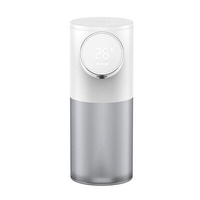 Touchless Rechargeable Auto Soap Dispenser 320ml - Automatic Foaming Hand Washer with Temp & Battery Display