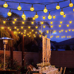 12M Waterproof 100 LED String Ball Lights - Outdoor Garden Party Wedding Decor with Remote Control