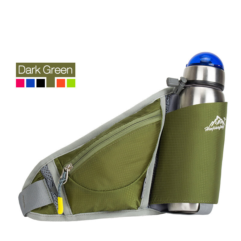 Portable Multifunction Bottle Carrier Waist Bag - Outdoor Sports Pack with Phone and Wallet Storage