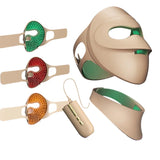 Infrared LED Face & Neck Mask - 676 Beams Red & Green Light Therapy for Dark Spots & Anti-Aging