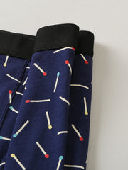 Atmungsaktive Boxershorts aus Baumwolle mit mittlerer Taille für Herren – 4er-Pack, dünn und bequem