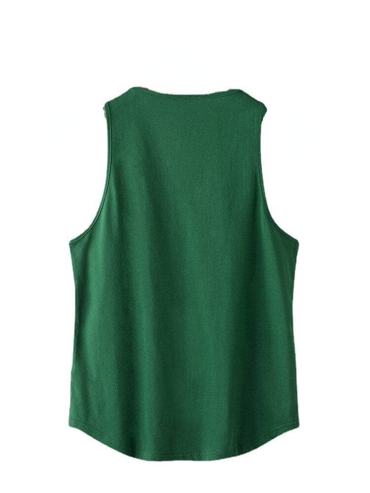 Men's Solid Color Sleeveless Sport Tank Tops - Athletic Gym Wear