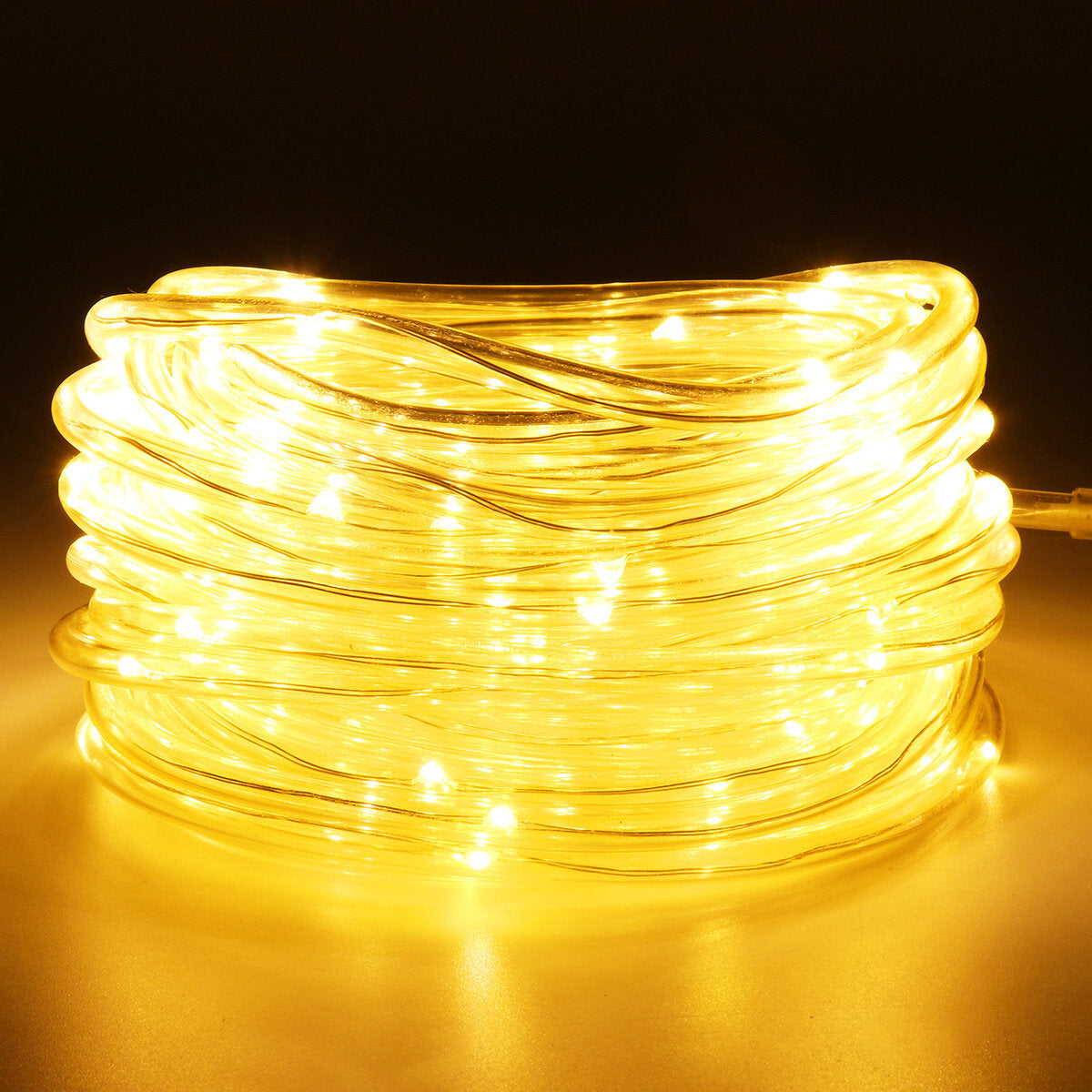 10M 100LED RGB Outdoor Tube Rope String Lights with EU Plug for Xmas Home Decor