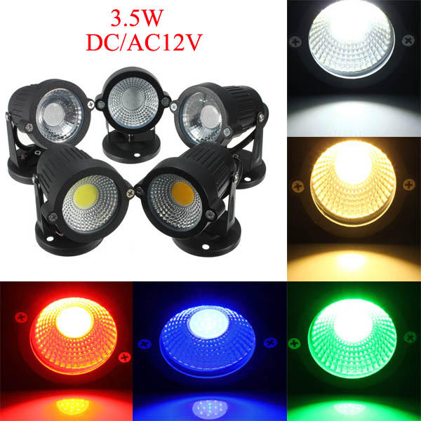 12V 3.5W Waterproof Garden Lawn Flood Lamp - Super Bright Outdoor Spotlight