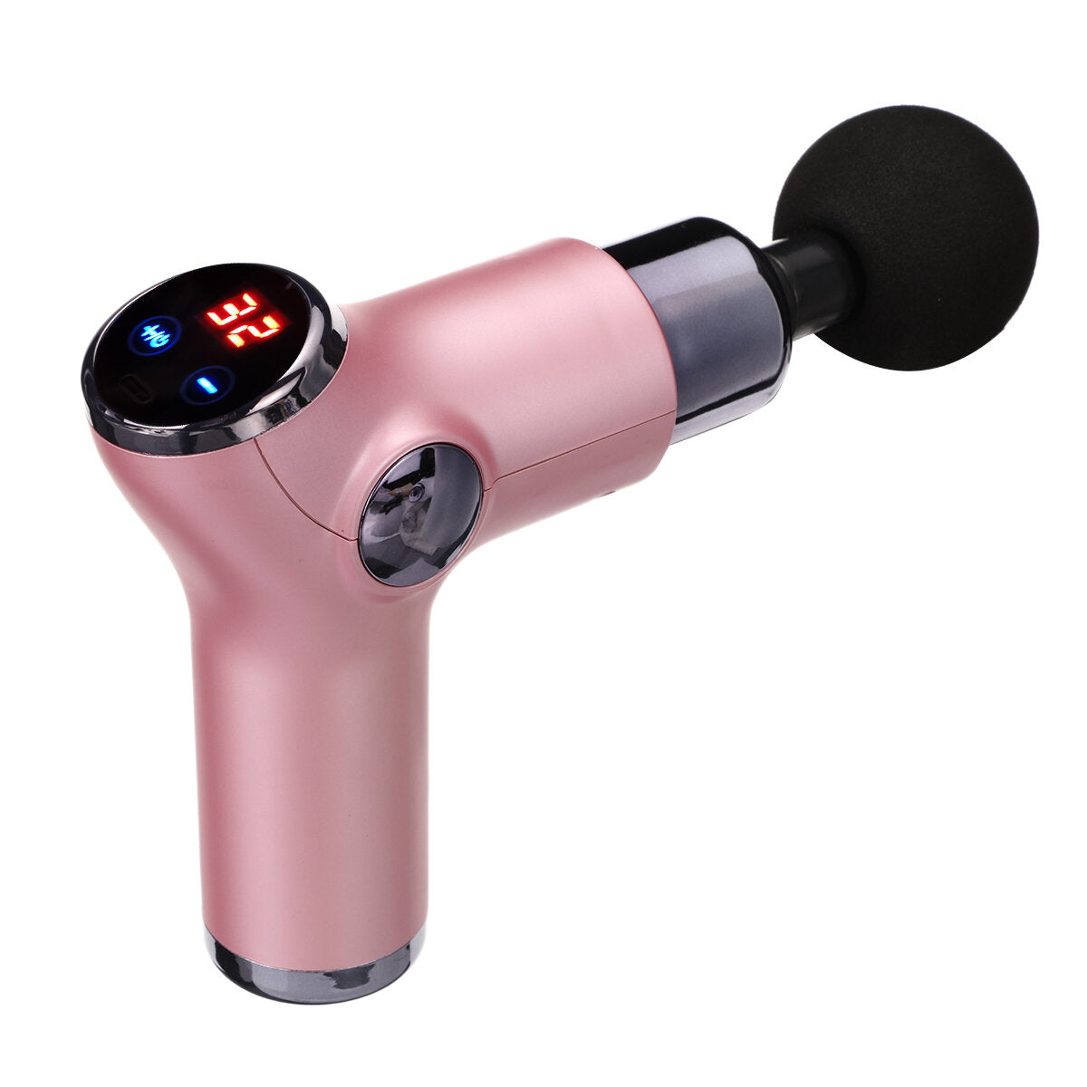 USB Electric Percussion Massage Gun - Handheld Deep Muscle Relaxation Therapy Device with 4 Heads