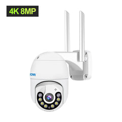 8MP Pan/Tilt AI Humanoid Detection WiFi IP Camera with Auto Tracking, Cloud Storage, Two-Way Audio, Night Vision, Waterproof