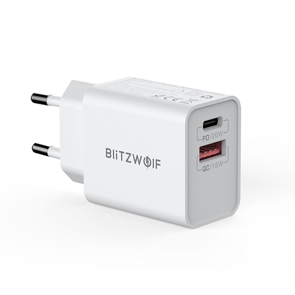 20W Dual-Port PD3.0 QC3.0 Schnellladegerät EU-Stecker für iPhone 15 Pro Max, Samsung S23, Xiaomi 13 Pro