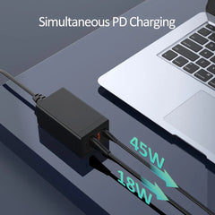 65W GaN 4-Port Schnellladegerät PPS PD3.0 QC3.0 für iPhone 14, Samsung, MacBook, iPad Pro